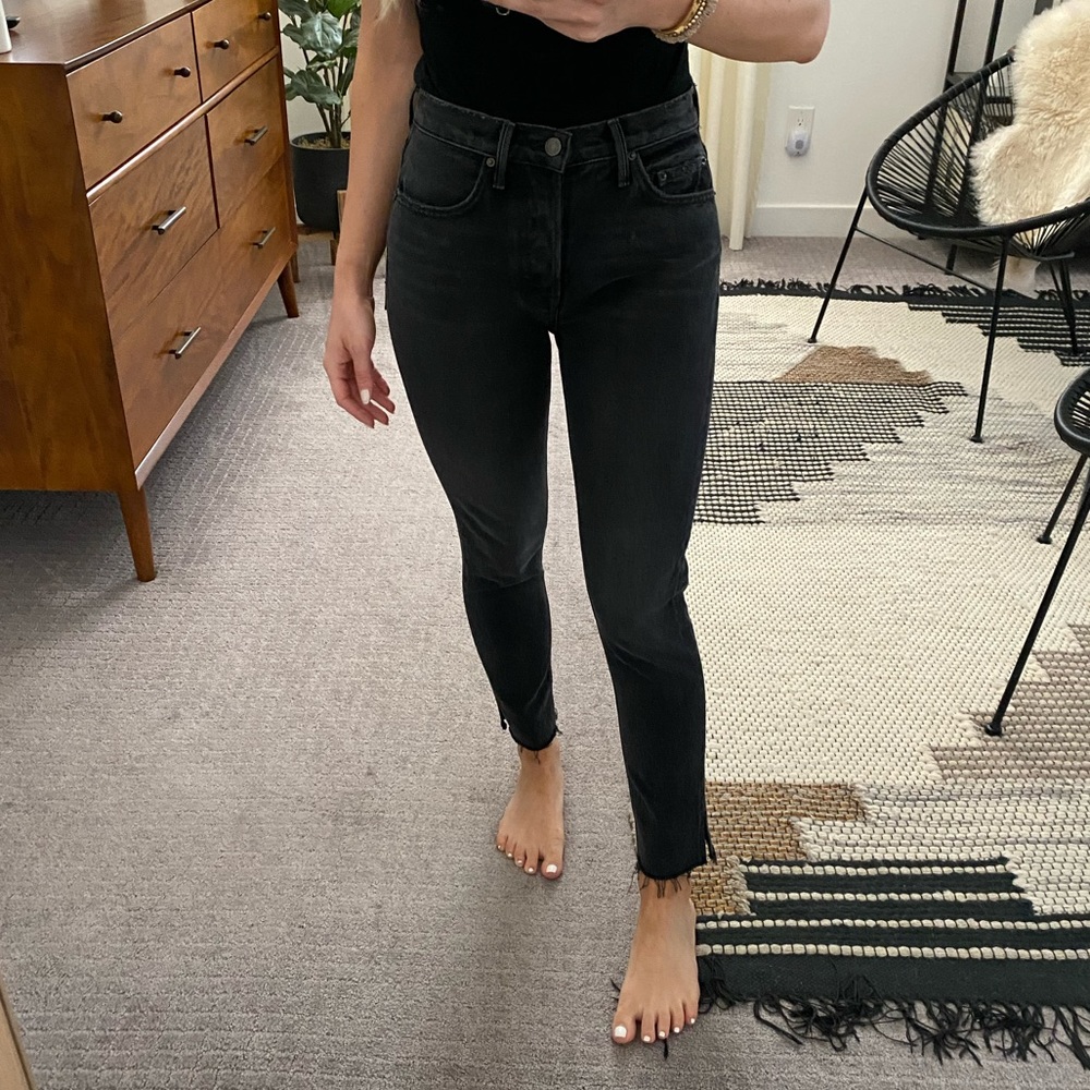 GRLFRND Karolina Black denim Jeans, sz 25